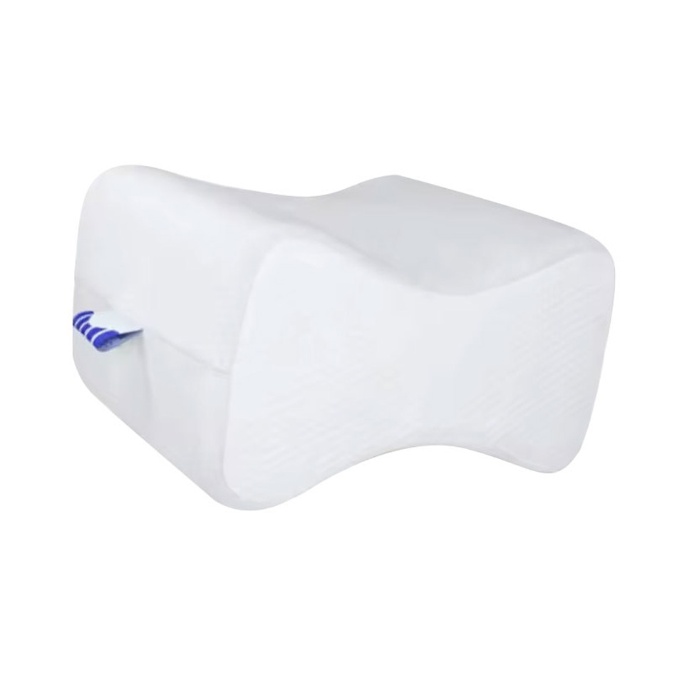 Apa prinsip bantal lutut/kaki memory foam untuk mencegah komplikasi?